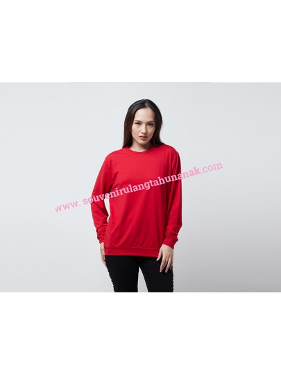 Scarlet Sweater Merah Polos